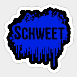 Schweet Funny 80's Design Sticker